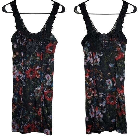 Free People Floral Boho Bodycon Dress - Picture 2 of 9
